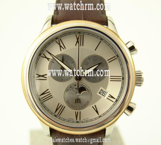 replica Maurice Lacroix Le Classic Chronograph Mondphase Stahl/Gold WATCHES 1 