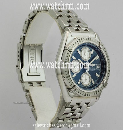 replica Breitling Stainless Steel Blue dial Unworn Gents CHRNOMAT w/w WATCHES 1 