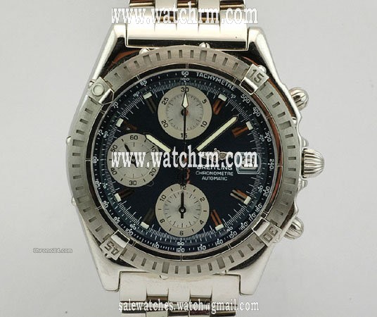 Breitling Stainless Steel Blue dial Unworn Gents CHRNOMAT w/w