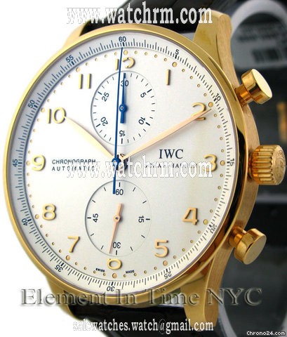 IWC Portuguese Chronograph  18kt Rose Gold On Strap