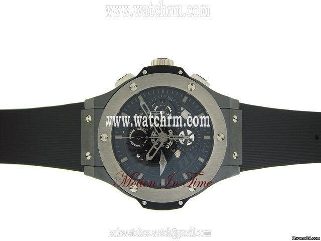 replica Hublot BIG BANG AERO BANG "MORGAN" ALL BLACK SKELETON LTD 500 PCS WATCHES 1 