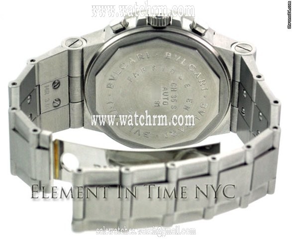 replica Bulgari Diagono Chronograph Stainless Steel On Bracelet White Dial WATCHES 1 