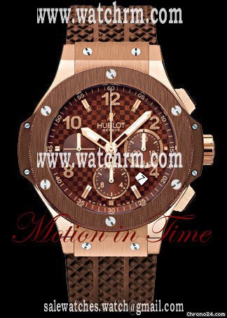 Hublot BIG BANG CAPPUCCINO ROSE GOLD & BROWN CERAMIC ON RUBBER 44.5