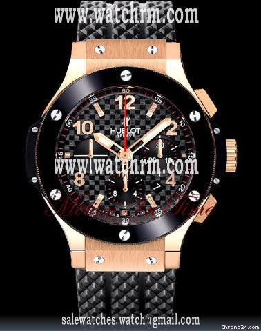 Hublot BIG BANG ROSE GOLD & BLACK CERAMIC-BLACK CARBON FIBER 44.5mm
