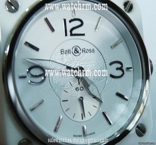 Bell & Ross WHITE CERAMIC AND STEEL LADIES WATCH SWISS