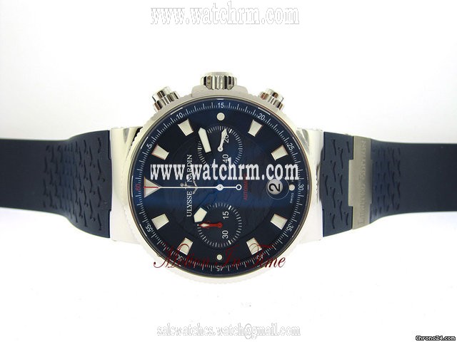 Ulysse Nardin BLUE SEAL MAXI MARINE CHRONOGRAPH STAINLESS STEEL LIMITED WATCHES 2
