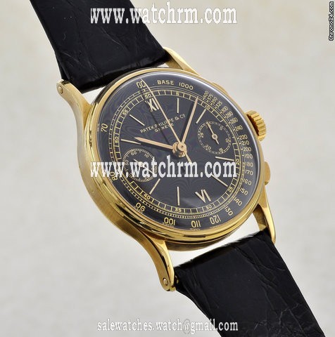 replica Patek Philippe chronograph 130 black dial WATCHES 1 
