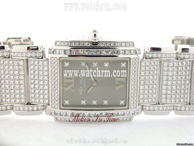Patek Philippe 4910/51G TWENTY-4 HIGH JEWELRY WHITE GOLD PAVE DIAMOND WOW