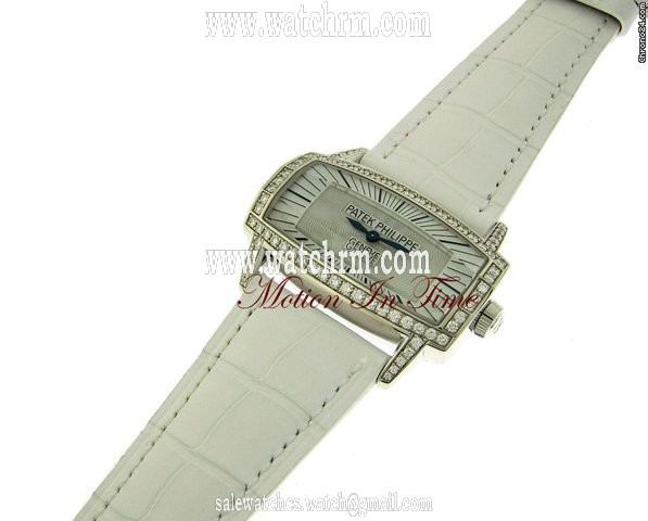 replica Patek Philippe 4991G LADIES' GONDOLO GEMMA DIAMOND W/G SKELETON BACK NEW WATCHES 1 