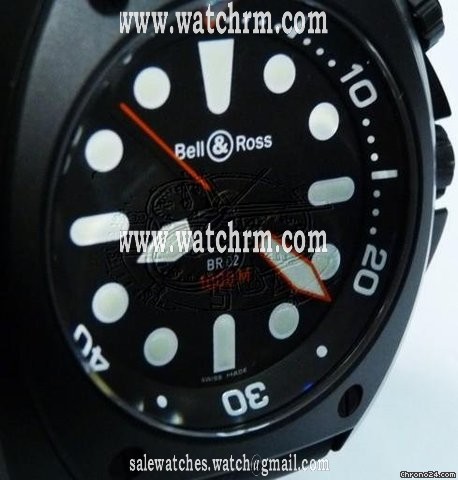 Bell & Ross BR 02 INSTRUMENT AUTO BLACK MENS WATCH