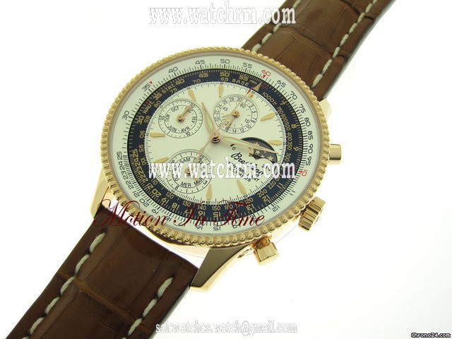 replica Breitling NAVITIMER MONTBRILLIANT OLYMPUS MOONPHASE ROSE GOLD - 500 PC WATCHES 1 