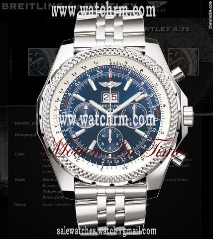 Breitling BENTLEY MOTORS 6.75 STAINLESS STEEL SPECIAL EDITION NEW