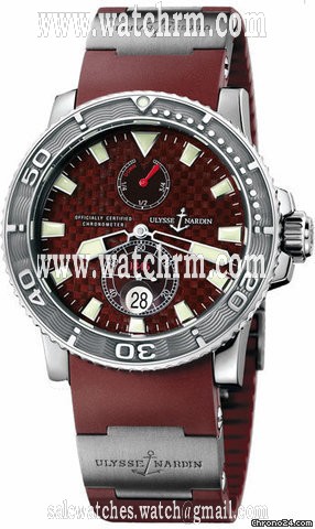 Ulysse Nardin Maxi Marine Diver Weinrot NEU incl MWST mit B & P