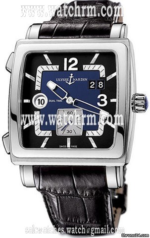 Ulysse Nardin Quadrato Dual Time Stahl NEU incl MWST mit B&P