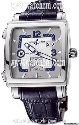 Ulysse Nardin Quadrato Dual Time Stahl NEU incl MWST mit B&P