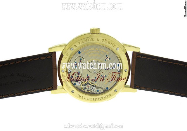 replica A. Lange & Sohne GRAND LANGE 1 POWER RESERVE YELLOW GOLD CHAMPANGE DIAL - NEW WATCHES 1 
