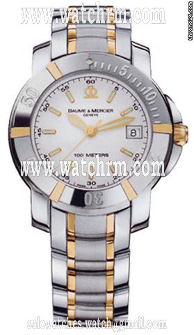 Baume & Mercier CAPELAND S MIDSIZE 18KT YELLOW GOLD & STAINLESS STEEL - NEW