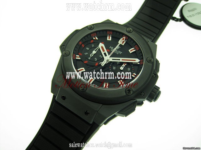 replica Hublot BIG BANG KING POWER BLACK MAGIC W/ RED FOUDROYANTE 48mm LTD WATCHES 1 