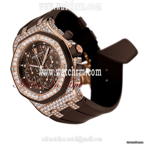 Audemars Piguet ROYAL OAK LADY OFFSHORE "CHOCOLATE" ROSE GOLD DIAMOND - 2010