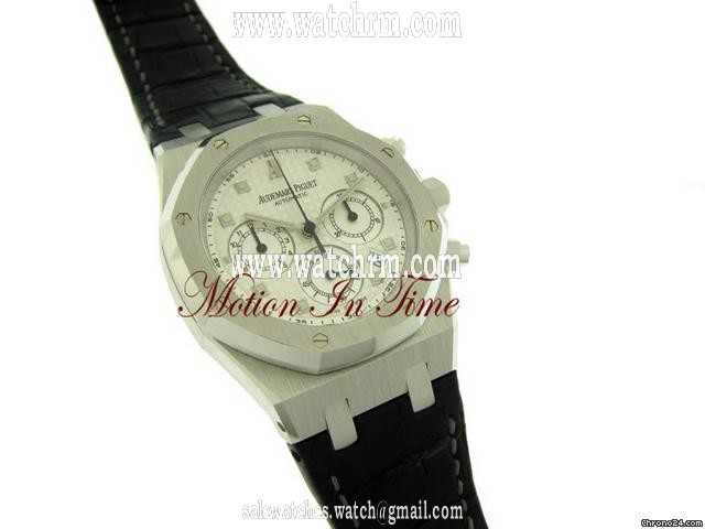 replica Audemars Piguet ROYAL OAK CHRONOGRAPH AUTOMATIC WHITE GOLD ~ WATCHES 1 