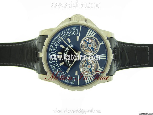 replica Roger Dubuis EXCALIBUR DOUBLE TOURBILLON RETROGRADE W/G-LIMITED 28 PIECES WATCHES 1