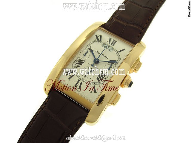 replica Cartier TANK AMERICAN X-LARGE ROSE GOLD CHRONOGRAPH TRIPLE DATE 2011 WATCHES 1 
