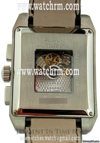 replica Zenith Port Royal Open Grande Steel On Strap Silver Dial WATCHES 1 