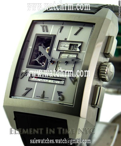 Zenith Port Royal Open Grande Steel On Strap Silver Dial