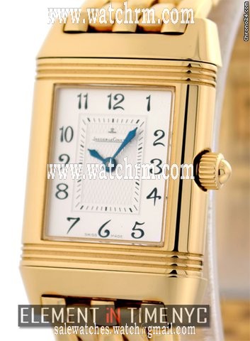 Jaeger-LeCoultre Reverso Duetto Rose Gold On Bracelet Black/Silver Dial