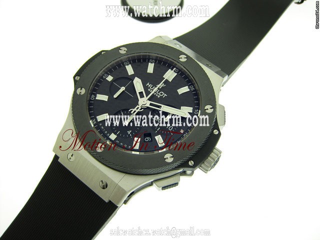 Hublot BIG BANG "EVOLUTION" STAINLESS STEEL & BLACK CERAMIC NEW WATCHES 2