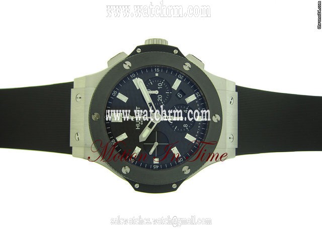 Hublot BIG BANG "EVOLUTION" STAINLESS STEEL & BLACK CERAMIC NEW