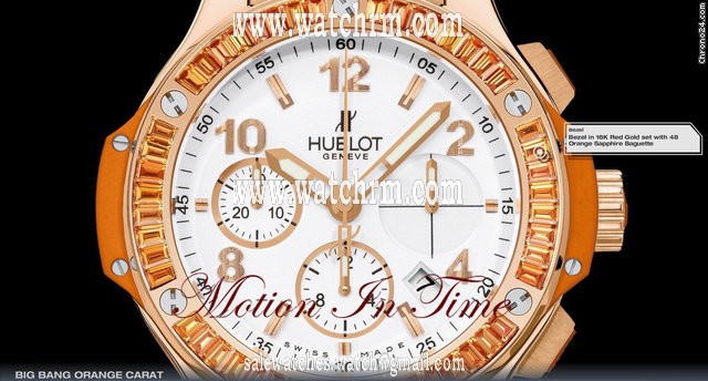 replica Hublot BIG BANG TUTTI FRUTTI "ORANGE CARAT" ROSE GOLD BAGUETTE NEW WATCHES 1 