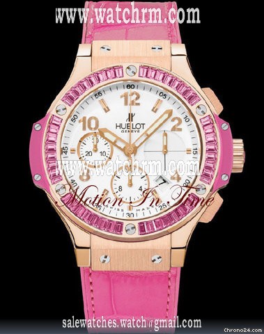 Hublot BIG BANG TUTTI FRUTTI "ROSE" GOLD PINK SAPPHIRE BAGUETTE