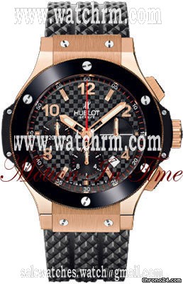 Hublot BIG BANG ROSE GOLD & BLACK CERAMIC-BLACK CARBON FIBER 41mm