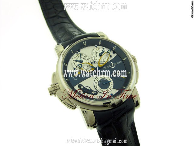 replica Ulysse Nardin SONATA CATHEDRAL DUAL TIME ALARM WHITE GOLD 2011 MODEL 42mm WATCHES 1