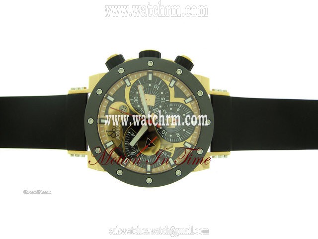 Jacob & Co. EPIC II ROSE GOLD & BLACK CERAMIC CHRONOGRAPH AUTOMATIC 47mm