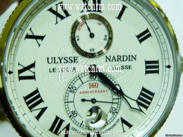 replica Ulysse Nardin MARINE CHRONOMETER ANNIVERSARY 160 PLATINUM WATCH WATCHES 1 