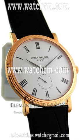 Patek Philippe Calatrava 18kt Rose Gold 36mm White Dial Manual WInd 5119R WATCHES 2