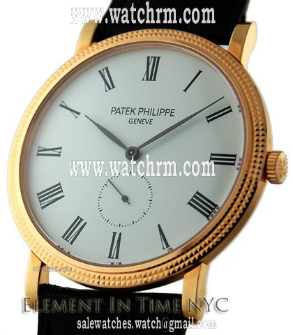 Patek Philippe Calatrava 18kt Rose Gold 36mm White Dial Manual WInd 5119R