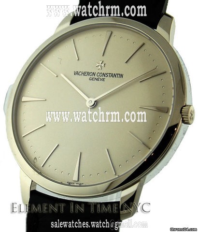 Vacheron Constantin Patrimony Grand Taille 40mm White Gold Silver Dial 81180