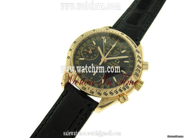 replica Omega SPEEDMASTER DAY-DATE CHRONOGRAPH AUTOMATIC ROSE GOLD WATCHES 1 