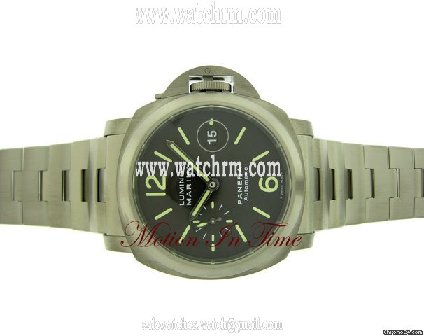 replica Panerai "TOBACCO DIAL" LUMINOR MARINA TITANIUM AUTOMATIC 44MM LIMITD WATCHES 1 