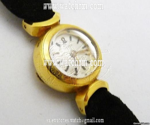 Omega VINTAGE BACKWINDER 18K GOLD LADIES WATCH SWISS