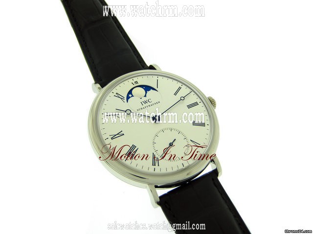replica IWC "VINTAGE" PORTOFINO MOONPHASE PLATINUM LIMITED 500 PIECES WATCHES 1 