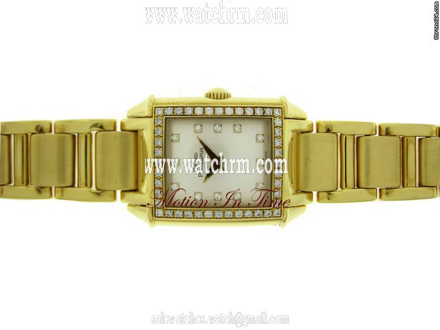Girard Perregaux VINTAGE 1945 LADIES' YELLOW GOLD DIAMOND ON BRACELET