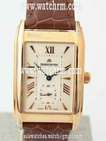 replica Maurice Lacroix Rectangulaire 18 Krt. Gold Handwind WATCHES 1 