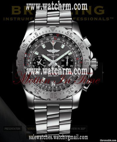 Breitling "SKYRACER" PROFESSIONAL STAINLESS STEEL SLATE DIAL