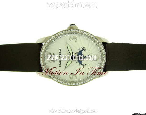 Girard Perregaux CAT'S EYE MOONPHASE LADIES' WHITE GOLD DIAMOND w/ SKELETON
