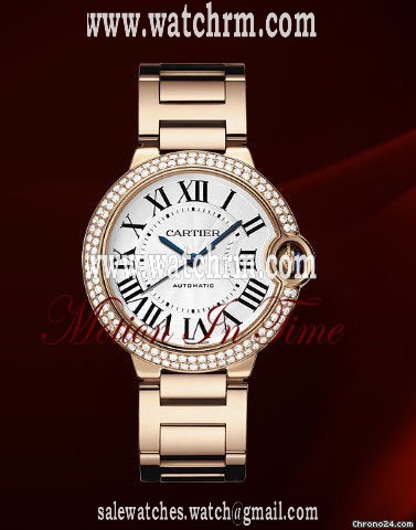 Cartier BALLON BLEU MEDIUM SIZE ROSE GOLD DIAMOND NEW 2011