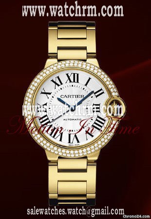 Cartier BALLON BLEU MEDIUM SIZE YELLOW GOLD DIAMOND NEW
